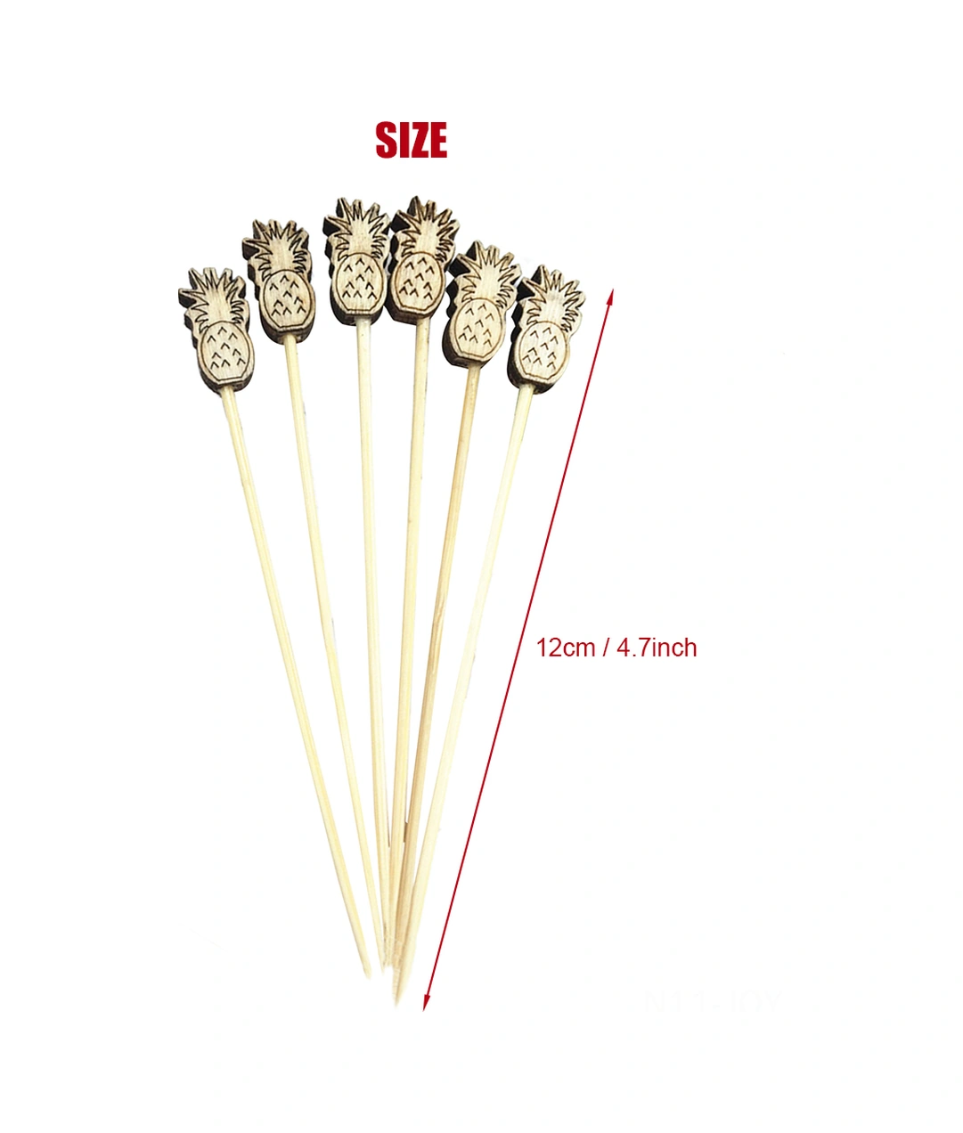 Youmex Bambu Meyve Çataları, 100 Adet, Renkli Balık Desenli, Kokteyl-meyve-sandviç Uygun, Güvenli Ve Sağlıklı Artistik Çatal Seti Diğer