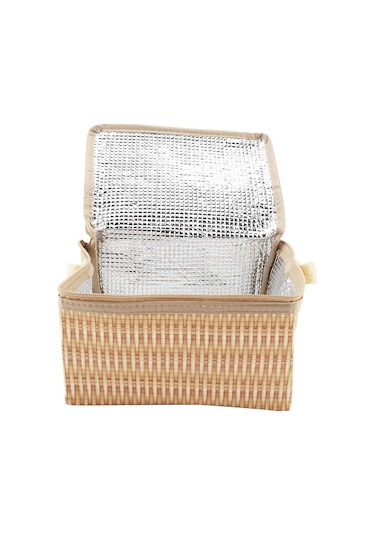 Öğle Yemeği Kutusu Kabı, Su Geçirmez Dış Katman Ve Darbeye Dayanıklı Yapıya Sahip Yalıtımlı Termal Öğle Yemeği Kutusu, İş, Okul Ve Piknik İçin Taşınabilir Yeniden Kullanılabilir Çanta --