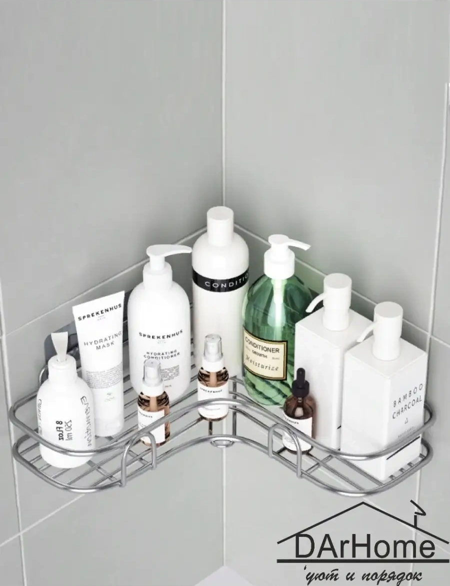 Darhome Paslanmaz Çelikten Banyo Ve Mutfak Köşe Rafı 39748888 Paslanmaz Çelik