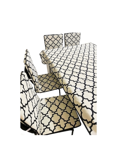 Masa Örtüsü Takımı Ve Sandalye Minderi 6 Adet(Alaçatı) (524834617)