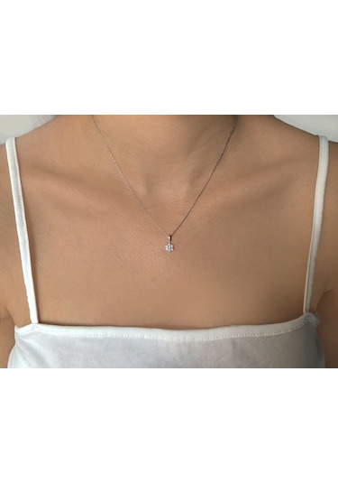 Sirius Pırlanta Papatya Kolye 0801P0107