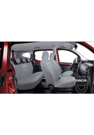 Oto Koltuk Kılıfı Ön Arka Set Gri Dacia Renk Seçeneği-Gri