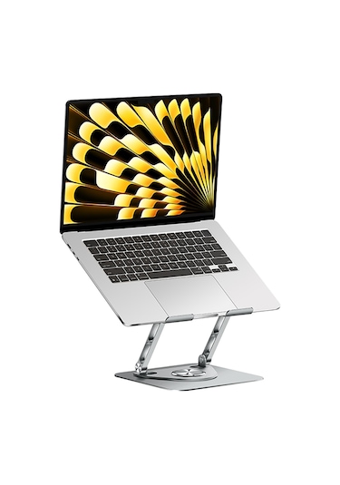 Recci Rho-m25 360 Derece Dönebilen Katlanabilir Laptop Ve Notebook Standı Gri