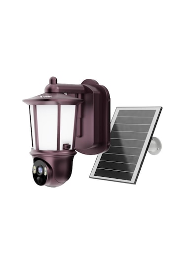 Torima CMR29 Şarjlı Duvar Lambası Görünümlü Dış Mekan Kamerası Akıllı Ip Güneş Enerjili Kamera