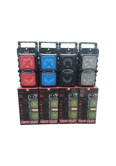 KTS-1096 Büyük Boy Çift Çıkışlı Ses Bombası Bluetooth Hoparlör