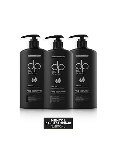Dp Daily Perfection Şampuan Mentol 3 x 800 ML