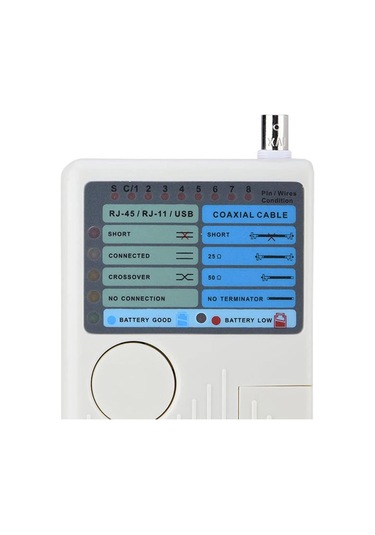 Powermaster Rj11+rj45+usb+bnc Cat6 Network Kablo Test Cihazı Pm-20629