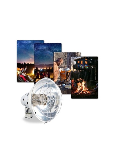 Pazly Taşınabilir Açık Gaz Isıtıcı - Paslanmaz Çelik Gümüş Renk Hafif Ve Pratik Gümüş