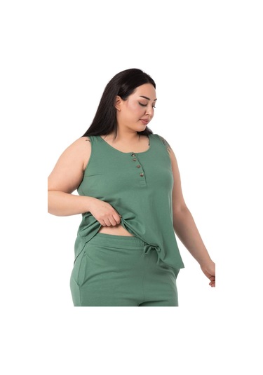 Büyük Beden Penye Mint Yeşili Eşofman Takımı-mint Mint Yeşili