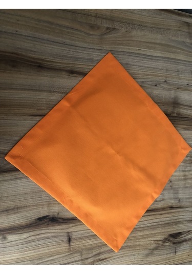 Turuncu Kumaş Peçetesi 6 Adet 40x40 Cm Çok Renkli