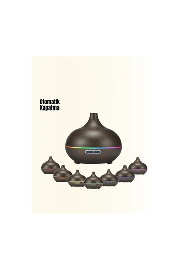 Sessiz Çalışan Aromaterapi Difüzörü 4 Zaman Ayarlı, 7 Renkli Işık Seçeneği