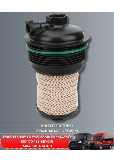 Ford Transıt 2.0 D 2014-2015-2016-2017-2018-2019-2020-2021-2022-2023 Mazot Filtresi