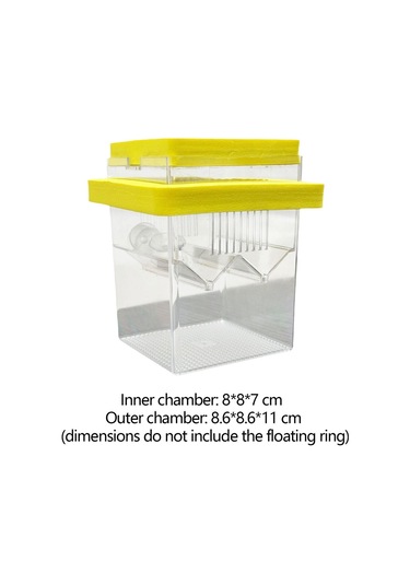 Suntek Yüzen Balık Yetiştirme İzolasyon Kutusu Karides Sarı