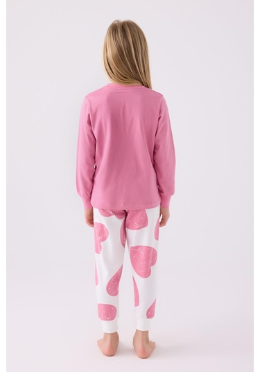 Roly Poly 3470 Sweet Little Princess Kız Çocuk Karanfil Uzun Kol Pijama Takım Karanfil
