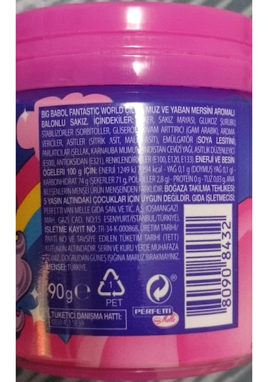 Big Babol Fantastic World Unicorn Eggs Sakız 10 x 90 G