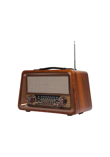 Royaltrend RT-810 Eskitme Görünüm Nostaljik Ahşap Radyo
