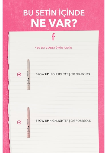 Brow Glow Duo 2 Li Makyaj Seti SET129