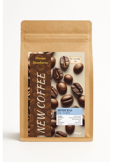 Eterna Honduras San Isidro Mikrolot Filtre Kahve 250g Doğal İşleme Üzüm, Çikolata Ve Fındık Notaları Sca 84 86 V60 Chemex Aeropress Uyumlu Çekirdek Kahve