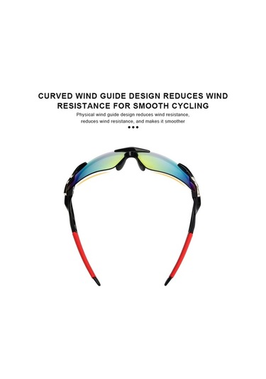 Flybuy Yol Sürüş Spor Siyah Mtb Koruyucu Güneş Gözlük Gözlüğü Gözlüğü Erkek Dağ Bisiklet 3 Fn Siyah