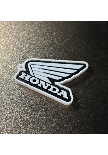 Markanıza Özel Petek Desenli Honda Moto Logolu 3d Anahtarlık