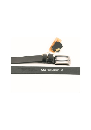 Hakiki Manda Derisi Erkek Kemer 4 Cm Siyah Kot Kumaş Kemeri Siyah