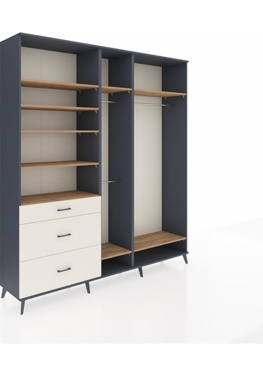 Hyperion Dolap 9 Raflı 3 Çekmeceli 3 Askılı 220x44x243 Antrasit-çam/aytaşı Atlas Çam/aytası Hyperion Dolap 9 Raflı 3 Çekmeceli 3 Askılı 220x44x243 Antrasit-çam/aytaşı Atlas Çam/aytası