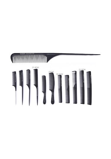 Shineyee Profesyonel Anti-statik Karbon Fiber Saç Tarağı - Ergonomik Tutuşlu Dayanıklı Kuaför Fırçası