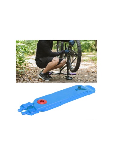 Kosona Ztto Bisiklet Zincir Kilit Açma Takımı - Çok Fonksiyonlu Alüminyum Alloy, Valf Çekirdek Ve Lastik Çekici, 4'lü Bakım Aracı Mavi Mavi