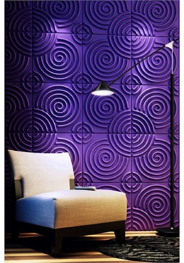 3 Boyutlu Boyanabilir Pvc Duvar Paneli Style 50-50 Cm 4 Adet-1 Metrekare