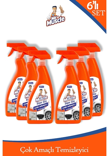 Süper Güç Çok Amaçlı Temizleyici 750 Ml 6'lı Set 6'lı Set