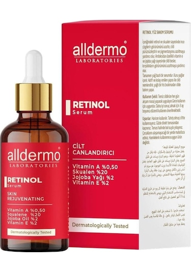 Alldermo Retinol Cilt Canlandırıcı Kırışık   Serum 30 ML