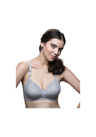 Kadın Gri Telsiz / Balensiz Sütyen Gri