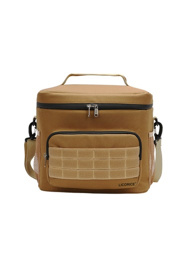 Lıcorıce Açık Büyük Kapasiteli 15l Geri Alınabilir Çift Kullanımlı Isı Yalıtımı Ve Soğuk Tutma Piknik Çantası Kahverengi