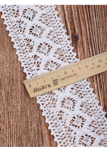 Kruzhevo Nakış Ve El İşi İçin Örgü Boncuk Şerit 75 Mm 10 M 160251870