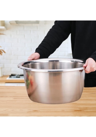 Suntek Paslanmaz Çelik Havza Konteyner Büyük Çamaşır 24cm