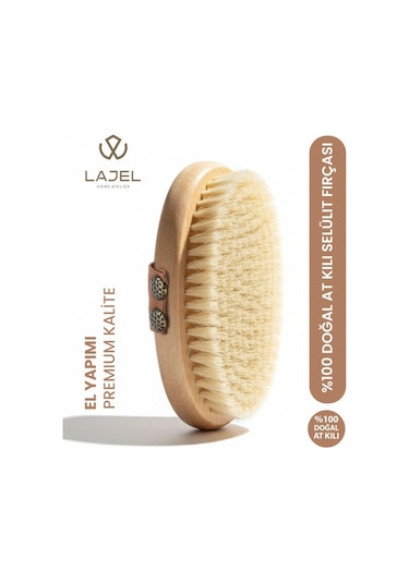 Lajel Premium %100 Doğal At Kılı Selülit Fırçası