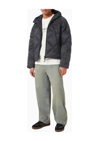 About Blank Down Puffer Jacket Erkek Mont Siyah