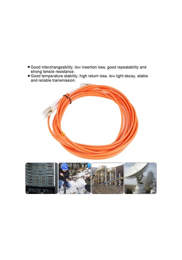 Lemestar 3 Metre Lc-lc Tek Mod Çift Çekirdekli Fiber Kablosu - Telekom Seviyesi, Yüksek Performanslı Veri Aktarımı, Dayanıklı Ve Stabil