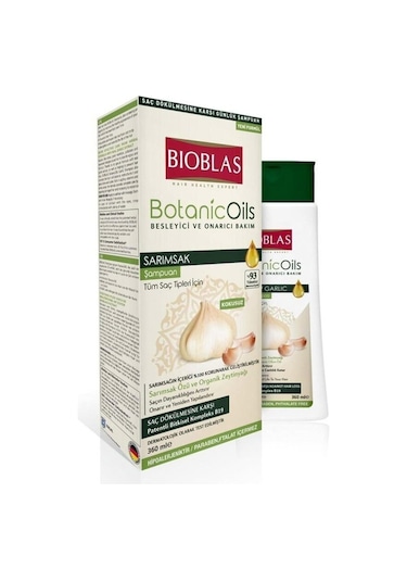 Bioblas Botanic Oils Sarımsaklı Şampuan 360 ml Saç Dökülmesine Karşı, Güçlendirici