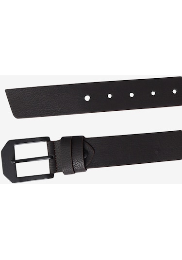 AC&Co / Altınyıldız Classics Erkek Siyah-kahverengi Özel Ahşap Kutulu 2'li Kot Kemeri Seti Damat Bohçası Kahverengi - Siyah