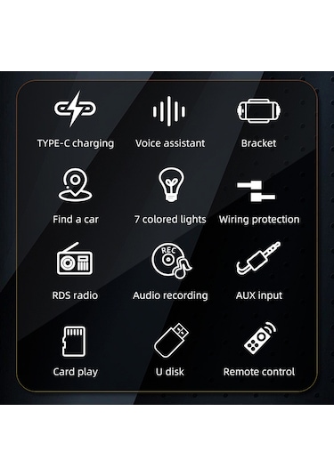 Teltree Araç Bt Oynatıcı, Uzak Kumanda İle Uçaklı Telefon Tutucu, Fm Radyo, Mp3/flac Destekli, Ses Asistanı, Uygulama İle Araç Bulma, Renkli Işık, Siyah