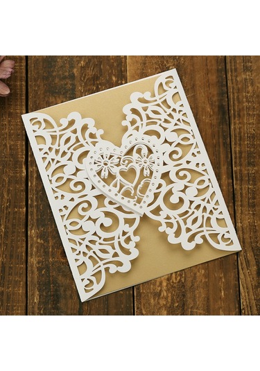 Mufunye 10 Adet Davetiye Kartı Davetiye Tutacağı Düğün Doğum Günü Partisi Yıldönümü İçin