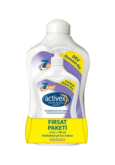 Activex Sıvı Sabun Hassas 1500 ML + 700 ML