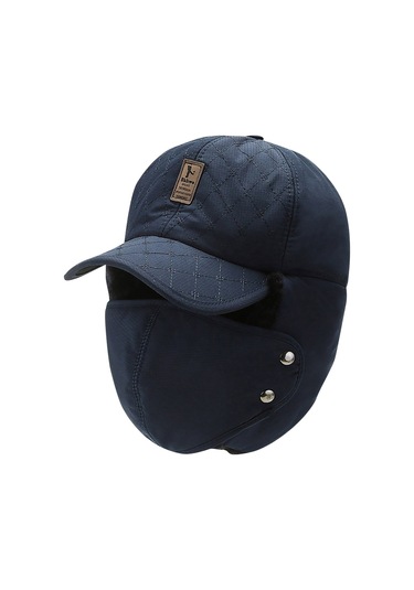 Sonbahar Ve Kış Kadife Maskeli Şapka 001