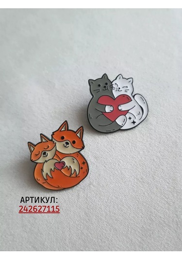 Proshik Kalpli Yavru Kedi Broş Rozhe 242627787 Beyaz