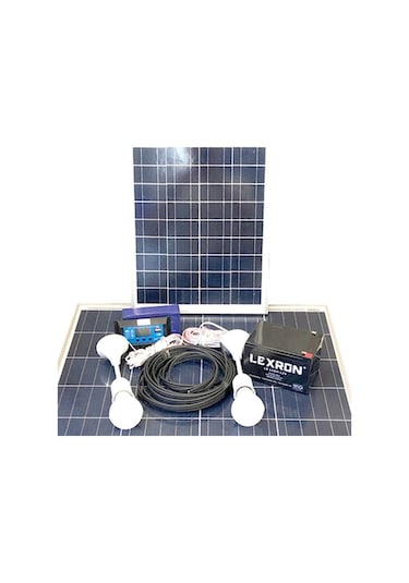 Teknovasyon ARGE 25 W Güneş Paneli Aydınlatma Paketi Solar Paket