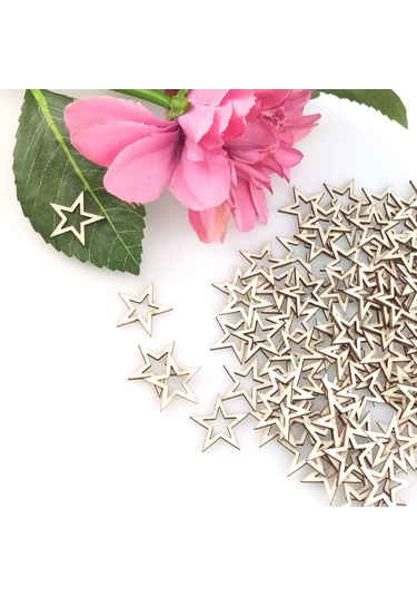 Xiyyadms 30mm Gövde Desenli Ahşap Dilimler 100 Adet - El İşleri Malzemesi, Ev Dekorasyonu, Fotoğraf Propsu