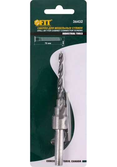 Fıt Fınch Industrıal Tools Fıt 5 Mm Matkap Ucu + 9,5 Mm Zımba 7x70 Mm Confirmat İçin 163231725