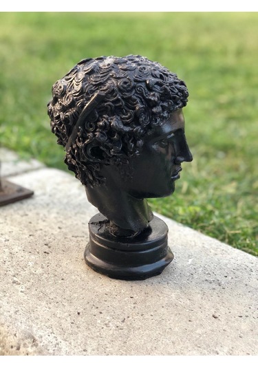 Thiramis Homeconcept Hermes Dekoratif Siyah Büst & Heykel