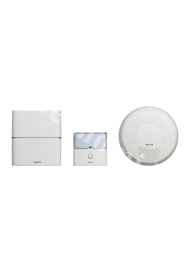 Legrand 094272 Bir Buton Iki Zil Kablosuz Zil Seti